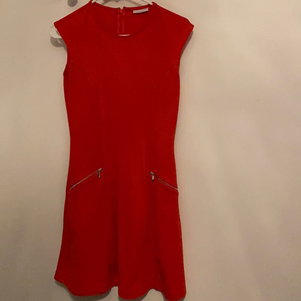 New York and Company Coral Cotton Dress